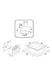 ALVEUS SİYAH  ECOPLUS [TURBO FANLI]  3'LU ANKASTRE  SET (AD07-A10-AF860)